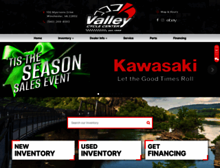 valleycyclecenter.com screenshot