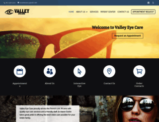 valleyeyecare.org screenshot