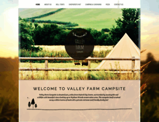valleyfarmcampsite.com screenshot