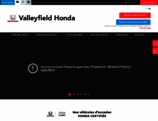 valleyfieldhonda.com screenshot