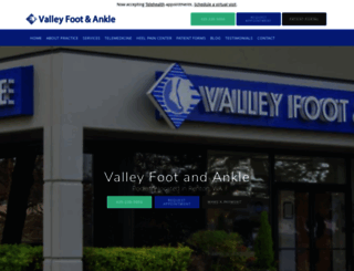 valleyfootandankle.org screenshot