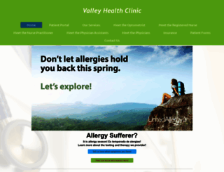 valleyhealthclinic.org screenshot