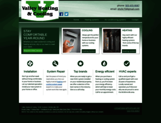 valleyheatingoregon.com screenshot