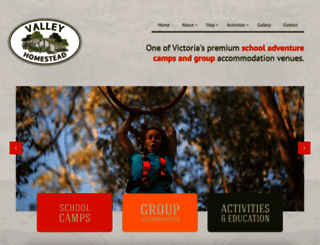 valleyhomesteadschoolcamp.com.au screenshot