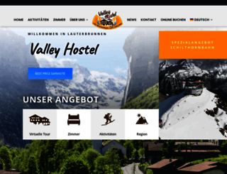 valleyhostel.ch screenshot