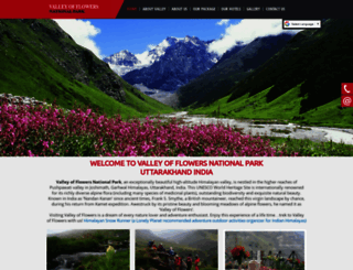 valleyofflowersnationalpark.in screenshot