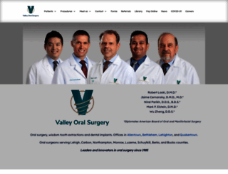 valleyoralsurgery.com screenshot