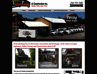 valleypavingandconstruction.com screenshot