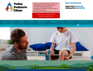 valleypediatricclinic.com screenshot