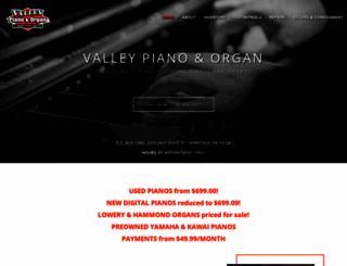 valleypiano.net screenshot