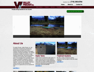 valleyprecast.com screenshot