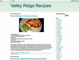 valleyridgerecipes.blogspot.com screenshot