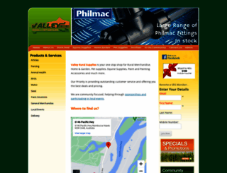 valleyruralsupplies.com.au screenshot