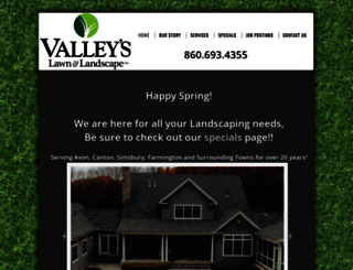 valleyslandscape.com screenshot