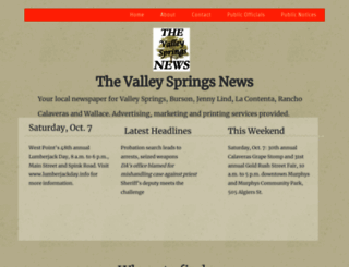 valleyspringsnews.com screenshot