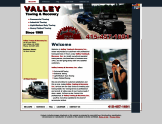 valleytowingandrecovery.com screenshot