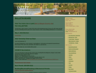 valleytwp.org screenshot