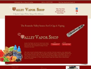 valleyvaporshop.com screenshot