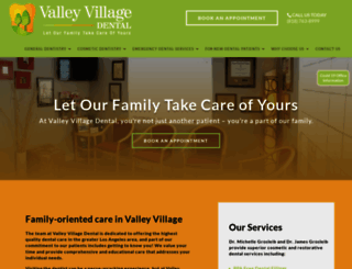valleyvillagedentist.com screenshot
