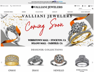vallianijewelers.com screenshot