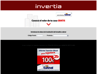 valoratucasa.invertia.com screenshot