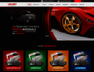 valorbrakes.com screenshot