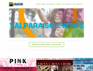 valparaisoevents.com screenshot