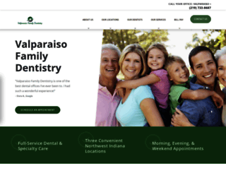 valparaisofamilydentistry.com screenshot