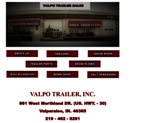 valpotrailersales.com screenshot