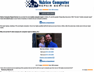 valricocomputerrepairservice.com screenshot
