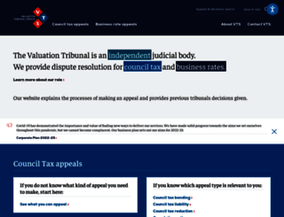 valuation-tribunals.gov.uk screenshot