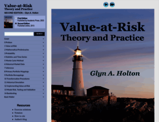 value-at-risk.net screenshot