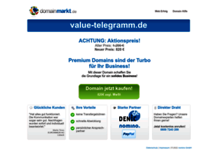 value-telegramm.de screenshot