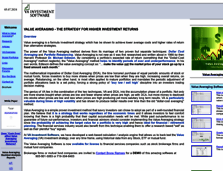 valueaveraging.ca screenshot
