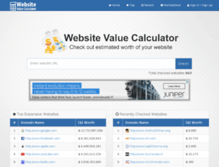 valuechecksite.com screenshot