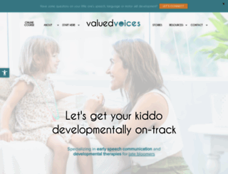 valuedvoicestherapy.com screenshot
