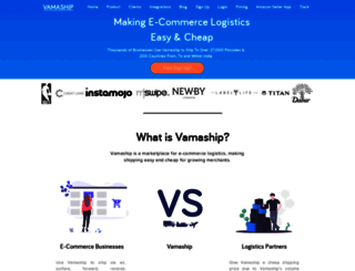 vamaship.com screenshot
