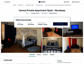 vamos-private-apartment-nyali-mombasa.booked.net screenshot