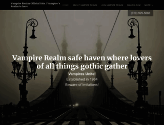 vampirerealm.com screenshot