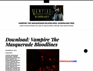 vampirethemasqueradebloodlinesdownload.wordpress.com screenshot