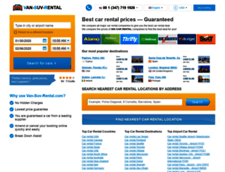 van-suv-rental.com screenshot