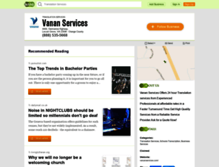 vanan-services.hub.biz screenshot