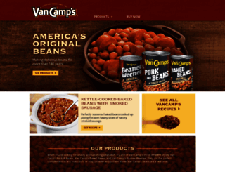 vancampsbeans.com screenshot