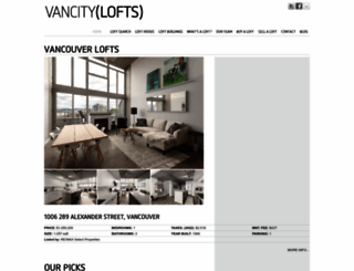 vancitylofts.com screenshot