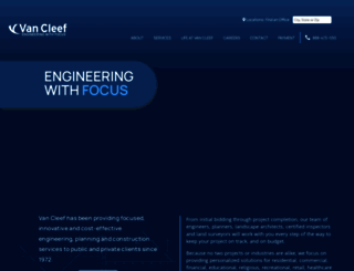 vancleefengineering.com screenshot