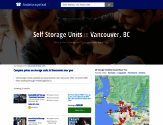 vancouver-bc.findstoragefast.ca screenshot