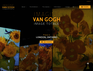 vancouver.imagine-vangogh.com screenshot
