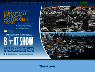 vancouverboatshow.ca screenshot