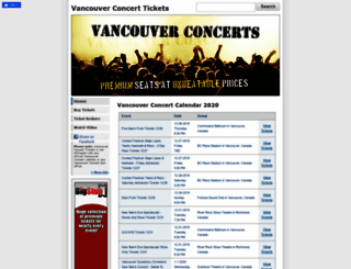 vancouverconcerttickets.com screenshot
