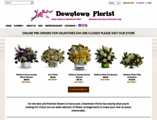 vancouverdowntownflowers.com screenshot